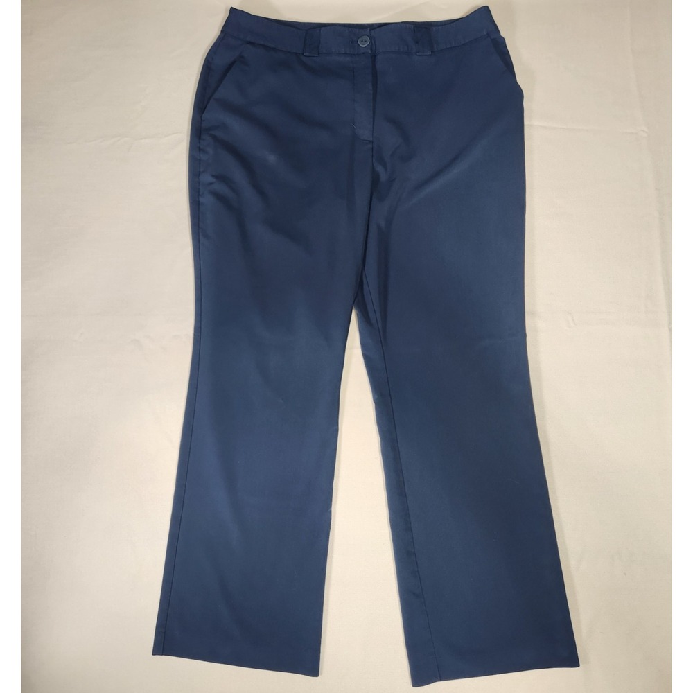 Worthington Women Pants Size 18 Straight Leg Blue (fit 38W x31L)